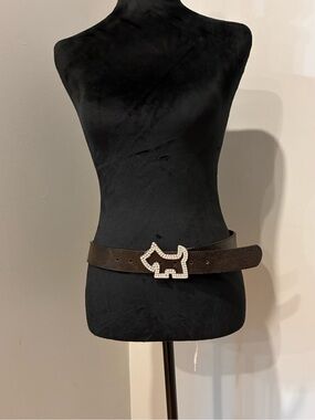 Vintage Joshua Perets Rhinestone Dog Belt XS/S